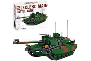 HYZM Char Militaire Jeu de Construction, 889 Pièces France Leclerc Char de Combat Principal Modèle WW2 Militaire Tank Blocs de Construction Compatible avec Lego