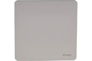 Schneider Electric Ultimate Screwless Flat Plate - Single Blanking Plate, GU8410PN, Pearl Nickel