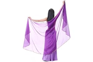 Calcifer Voile de danse du ventre en mousseline pour femmes, accessoire pour danseuses professionnelles, 250 x 120 cm