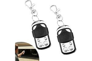 CKDSA Mando a Distancia Para Puerta De Garaje De 433 Mhz Transmisor Universal Compatible Con Mandos a Distancia Marantec Interruptor De Garaje Con Botón Alfabético Para Luces Y Persianas, 2 Unidades