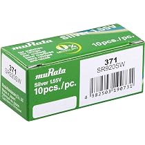 Maxell 371 SR920SW Knopfzelle – 1,55 V, Silberoxid, 10 Stück, Langlebig & Zuverlässig