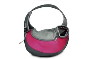 BIGWING Style Transporttasche für Hunde Katze -Haustier-Hunde Tasche Umhängetasche für Transporter Kleintier Leinentaschen - L, Rose