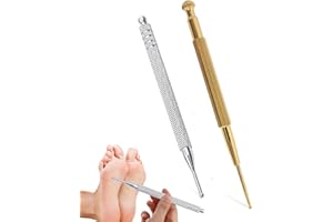 BANSUSU 2PCS Acupuncture Pen Stainless Steel Retractable Acupressure Pen Double Headed Body Probe Pen Facial Reflexology Tools Acupressure Pen Promote Blood Circulation for Facial Massager