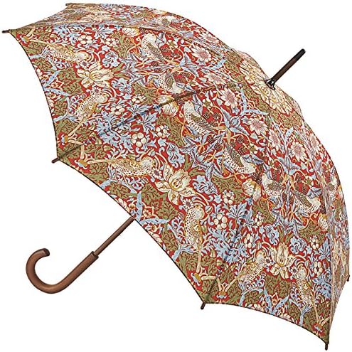 William Morris & Co Strawberry Thief Womens Walking Umbrella 89cms Closed Fulton