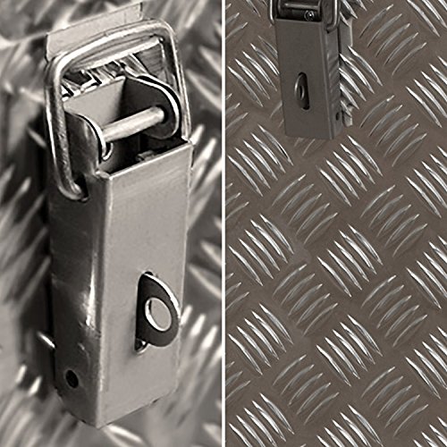 alutec R 120 Liter Aluminium Riffelblech Werkzeug Transportkiste 622 x 424 x 520 mm - 3