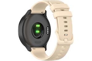 ROBINELLIS Tiggo 20mm Armband für Garmin Vivomove Sport Strap,Band Ersatzband Silikonband, Uhrenarmband Armbänder Strap für Garmin Venu 2 plus/Approach S40/Garmin Forerunner158/Forerunner55