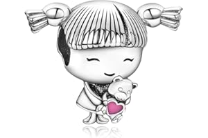 Annmors Plata de ley 925 Charms Abalorios Compatible con Pulseras y Collar Mujer