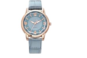 ACKSSI Wrist Watch for Women, Fashion Style Quartz Analog Women's Watch with Leather Strap