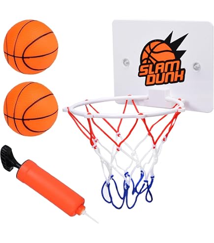 AIEX 10 x 10 cm Mini Inflatable Basketball Balls, Rubber Mini Basketball Toy with Inflator, Inflatable Beach Basketball for Children Play Exercise ( Orange