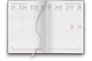 KORAT Ricarica Agenda 2026 Professionale Giornaliera o Settimanale 15x21 o 17x24 cm Sabato e Domenica Abbinati o Separati Carta Premium Multilingua (Settimanale 17x24 cm - Sabato e Domenica Abbinati)