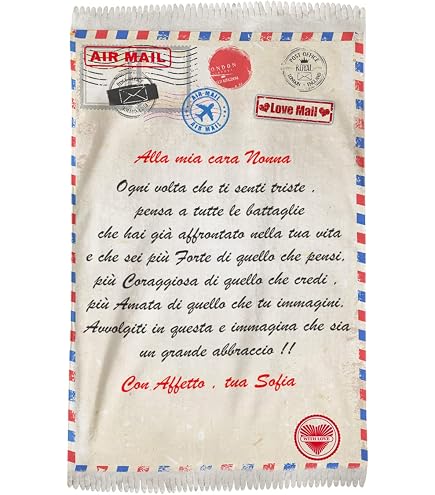 Plaid Personalizzato Con Dedica Al Papà – Coperta In Pile Morbida, Regalo Per Compleanno O Festa Del Papà (70x100cm)