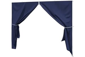 paramondo Parete laterale porta con chisura lampo per gazebo pieghevole Basic o Premium, blu