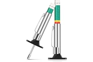 TENG HONG HUI 2 Pcs Tyre Tread Depth Gauge Tire Measuring Tool,Tyre Depth Gauge Smart Color Coded Digital Tyre Depth Measurement Tool Car Truck Accessories Wheel Checker Tire Wear Gauge, 1-25 mm