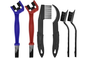 WYTNB 6 sztuk szczotek do czyszczenia łańcuchów, zestaw narzędzi do czyszczenia łańcuchów motocyklowych, szczotka do łańcucha, odporna na zużycie, szczotka do czyszczenia łańcuchów motocyklowych, rowerów