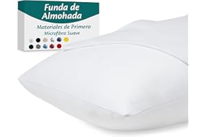 Flowen Fundas Almohada 70x40 de Microfibra Juego de 2 Fundas Cojin para Cama con Cremallera Invisible Tejido Suave y Lavable Antiácaros Transpirable Hipoalergénico Decorativas para Sofà y Silla