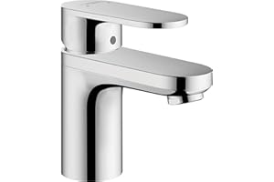 hansgrohe Vernis Blend - Grifo para lavabo (100 mm, con barra de tracción, ahorro de agua, cromo