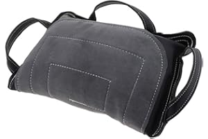 Tubayia Cojín mordedor de piel sintética para entrenamiento de perros, color gris