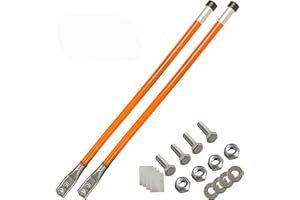 SUONE Snow Plow Blade Markers/Guides Kit 28'' Vertical Stud MountNever Break Stainless Steel Join Fit for Polaris plow Mark The Edge of The Plow Most Blizzard Boss SNO-Way Western Meyer