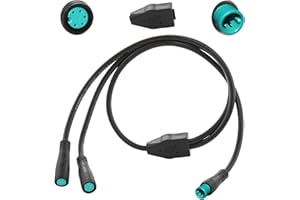 baluoqi Y-Split Verlängerungskabel 2/3/4/5Pin 1T2 Verlängerungskabel mit wasserdichtem Stecker für Ebike Licht, Getriebesensor und Bremse im Ebike Umbausatz