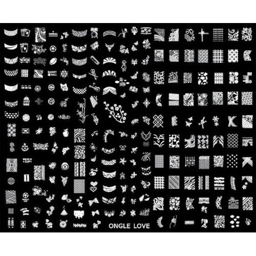 SODIAL (R) plate 220 buffers Nail Art