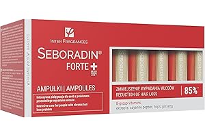 ‎SEBORADIN Seboradin Ampullen Gegen Haarausfall Haarverlust Haarverdünnung Haarwachstum Serum Für Frauen Männer Vitamine Natürliche Extrakte Haar Kopfhaut Pflege Haarserum Haarpflege 14 x 5,5 ml Forte