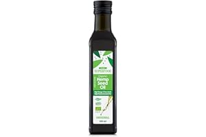 PLANET HEMP SUPERFOOD Planet Superfoods 100% Biologico Olio di Semi di Canapa Spremuto A Freddo I Omega 3 Vegano Ricco di Proteine Per Un Salutare Regime Alimentare Cheto I Non Raffinato Grezzo 250ml