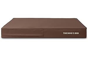 THE DOG'S BALLS Replacement Outer Cover (No Mattress) for The Dog's Bed Orthopaedic, Washable Oxford Fabric, XL 117 x 71 x 15cm (Brown with Brown Piping)