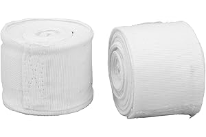 SRLIYA Vendas de Boxeo de Algodón de Secado Rápido, 2 uds. Diseño de Gancho y Bucle Semielástico de 5m, Vendas Deportivas para Kickboxing Muay Thai