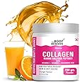 The Body Reserve Marine Collagen Supplement For Women,Men (Orange-200g) With Sodium Hyaluronate,Vitamin C,E & Biotin,High Absorption Marine Collagen Peptides ,powder,1 count,25 Servings