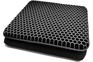 HSSGGV Cuscino sedia,Cuscino in gel,cuscino per ufficio,Morbidissimo, confortevole, adatto per la casa, l'auto, l'ufficio e la sedia a rotelle