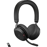 Jabra Evolve2 65 UC Wireless Bluetooth On Ear Headphone with Mic 