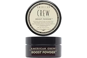 American Crew Boost Powder, Polvere Styling Volumizzante Uomo, Tenuta Leggera & Finish Opaco, Dona Corpo, Spessore e Volume ai Capelli, 10g