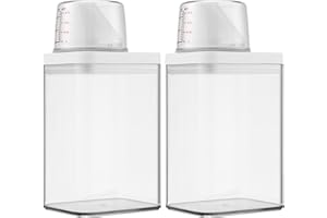 HAOYULUO 2 pcs Distributeur lessive Liquide,1100MLdistributeur lessive,Multifunctional Distributeur de lessive,doseur lessive Liquide,Il Peut également être utilisé pour Stocker des Aliments en granulés.