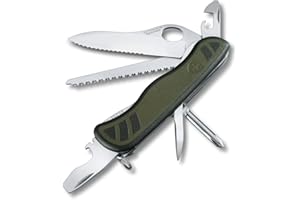 VICTORINOX Couteau Suisse Trailfinder, Grand, Outil Multifonction avec Lame à Une Main, Ouvre-boîtes, Tournevis