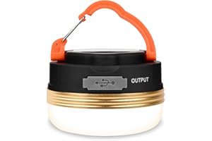 flintronic Camping Lantern, Camping Light USB Rechargeable Glare LED Tent Light with Magnetic Base, Waterproof Portable Outdoor Tent Light, 3 Modes with SOS for Hiking Fishing Emergency Home