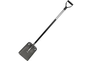 Fiskars Pelle, Largeur: 23,5 cm, Longueur: 132 cm, Manche et tête en acier, Noir/Gris, Ergonomic, 1001579