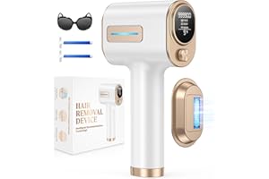 GLATTOL IPL Depiladora Laser con Tecnología IGBT y 9 Ajustes de Nivel de Energía, 999,900 Flashes de Depiladora Luz Pulsada Indolora para Hombres, Mujeres, Todo el Cuerpo