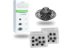 AUDISAISI 20pcs Phonak Open Hearing Aid Domes Medium Size (0.35 Inch=9mm) Ideal for Phonak Audeo Marvel Paradise Lumity Hearing Aid Accessories,Phonak Hearing Aid Accessories