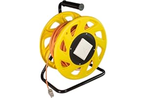 LogiLink cq3060s Enrouleur de câble réseau avec Prises 6 A STP RJ45 Keystone 60m