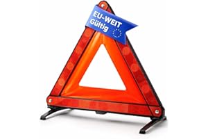 OwnWheel Notfalldreieck Warndreieck ECE R27 Auto & PKW 2026 - Rot - Notfall Pannendreieck - für StVO - bei Unfall & Panne