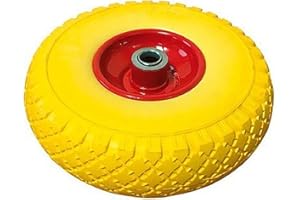 VERDELOOK Ruota Gialla antiforatura di Ricambio per Carrello portatutto cod. 80/8