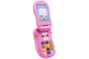 Peppa Pig PP06 Peppa's Flip & Learn Toy Phone for Kids-Interactive Learning and Child Development, Colours and Number Recognition and Communication, 3+ Years, Single, Multi