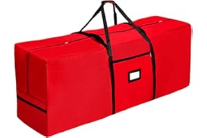 Fuyuleyo Christmas Tree Storage Bag Heavy-Duty 600D Oxford Christmas Tree Bag, Christmas Tree Storage Box Fits Up to 7.5Ft Tree, Waterproof Xmas Tree Bag with Reinforced Handles & Dual Zipper