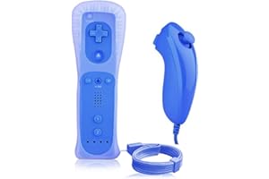 Rsoamy Gamepad, Telecomando di Controllo del Gioco e Controller Nunchuck Maniglia di Gioco Wireless Controller di Telecomando Nunchuck per Nintendo Wii