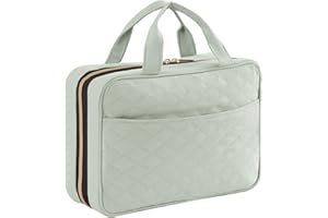 Lifewit Podróżna Torba na Kosmetyki, Duża Wisząca Torba na Kosmetyki Organizator dla Kobiet, Podróżna Z Wiszącym Haczykiem na Pełnowymiarowe Butelki, Średnia, Miętowy