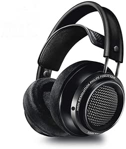 Philips Fidelio Kopfhörer X2HR/00 Over-Ear Kopfhörer High-Resolution Audio (50-mm-Hochleistungs-Neodym-Treiber, Deluxe-Schaumstoff-Ohrpolster, Kabelclip) schwarz