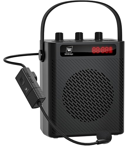 Voice Amplifier Pyle Portable Pa System PYLE-PRO Portable PA Speaker Voice  Amplifier Built-in