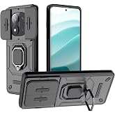 Microcase Xiaomi Redmi Note 15 Pro Plus 5G ile Uyumlu Kamera Kapaklı Manyetik Mıknatıslı Y&uuml;z&uuml;k Standlı Kılıf-AL5128