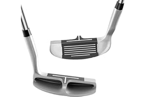 LIFEZEAL Wedge Golf, Club de Golf Chipper en Acier Inoxydable, pour Adultes, Golf pour Débutants et Professionnels, Angle de Lie 72°, 89cm, Argent