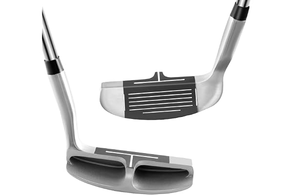 LIFEZEAL Wedge Golf, Club de Golf Chipper en Acier Inoxydable, pour Adultes, Golf pour Débutants et Professionnels, Angle de Lie 72°, 89cm, Argent